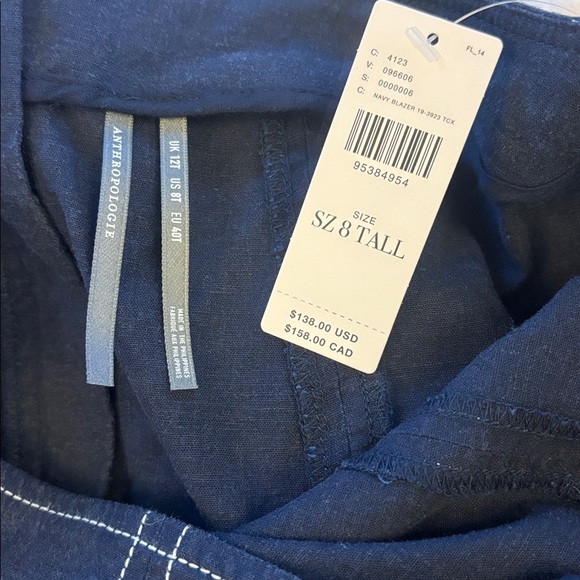 By Anthropologie Linen Extended Waist Pants - Picture 8 of 10